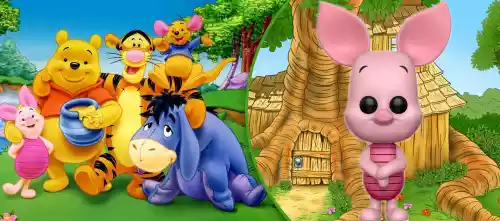 vectores plantilas WINNIE POOH,CARICATURA,NIñO,